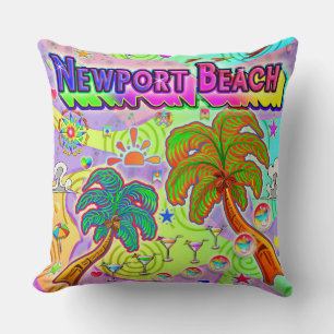 Newport Beach Urlaub Zielkissen Kissen