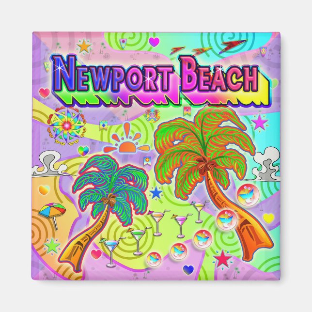Newport Beach Vacation Target Magnet (Vorne)