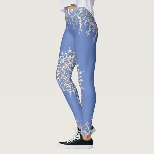 Newport-Blau Leggings (Links)