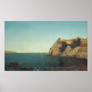Newport Harbour - Poster d'art raffiné John Kenset