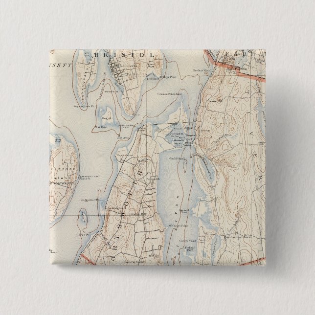 Newport Landkreis, Rhode Island Button (Vorderseite)