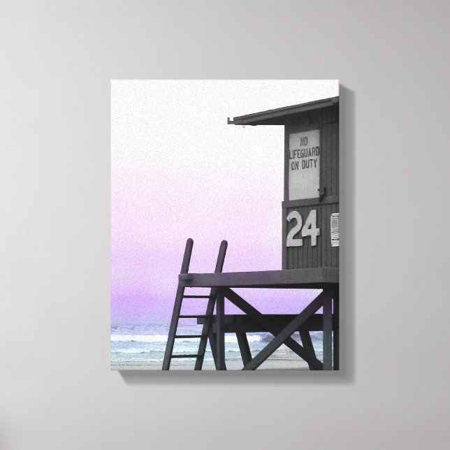 Newport Lifeguard Tinted Foto Leinwand (Vorderseite)