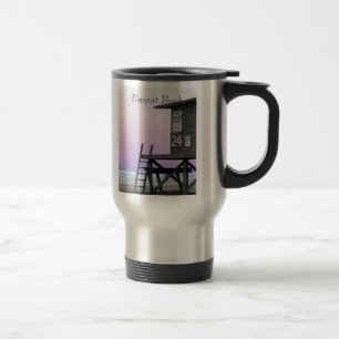 Newport Lifeguard Tower Tinted Foto Tasse