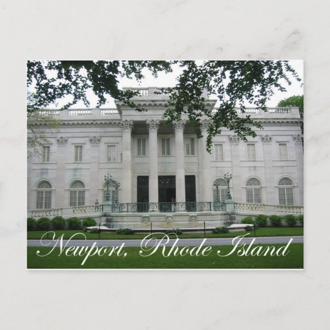 Newport Mansion Postkarte (Vorderseite)