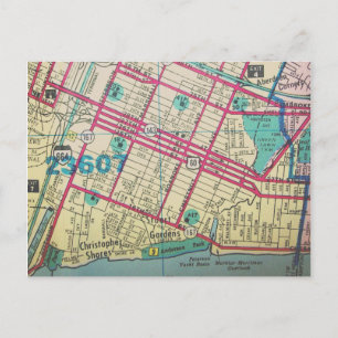Newport News, VA Carte Vintage