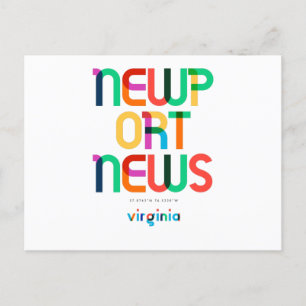 Newport News Virginia Mitte des Jahrhunderts, Pop- Postkarte