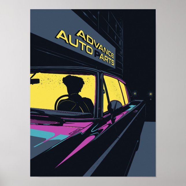 Newport-Oldtimer – Vaters Auto Poster (Vorne)