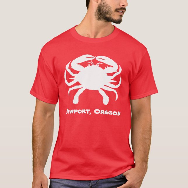 Newport Oregon Crab Shirt (Vorderseite)
