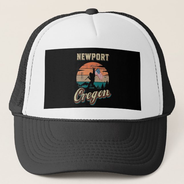 Newport Oregon Truckerkappe (Vorderseite)