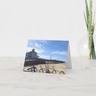 Newport Pier, Newport Beach, Kalifornien Dankeskarte