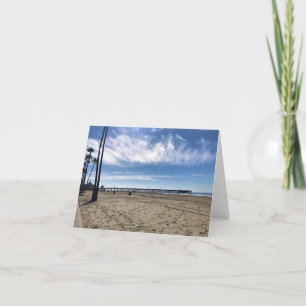 Newport Pier, Newport Beach, Kalifornien Dankeskarte