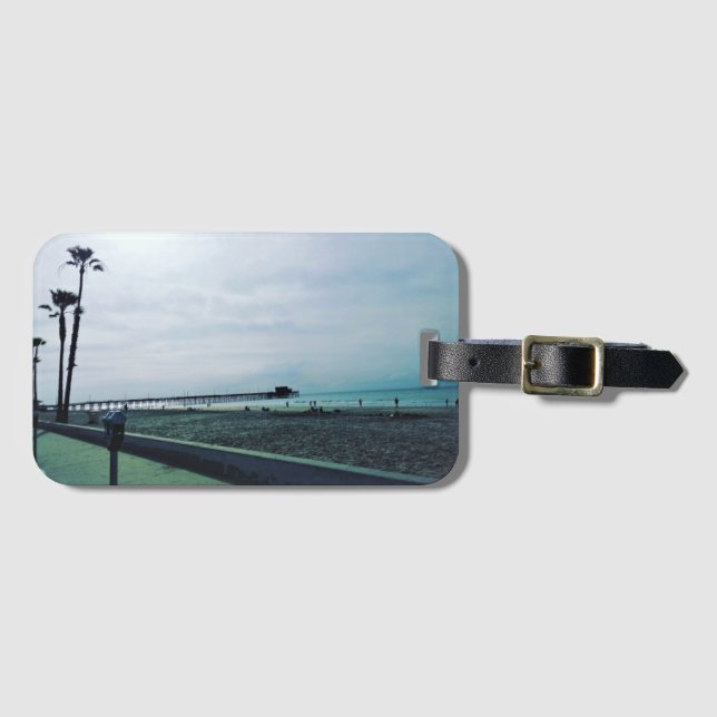 Newport Pier, Newport Beach, Kalifornien Gepäckanhänger (Vorderseite (Horizontal))