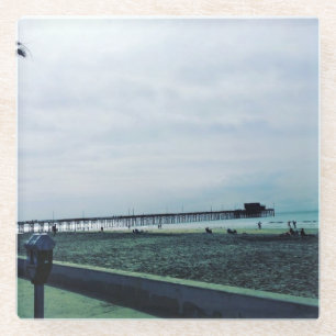 Newport Pier, Newport Beach, Kalifornien Glasuntersetzer