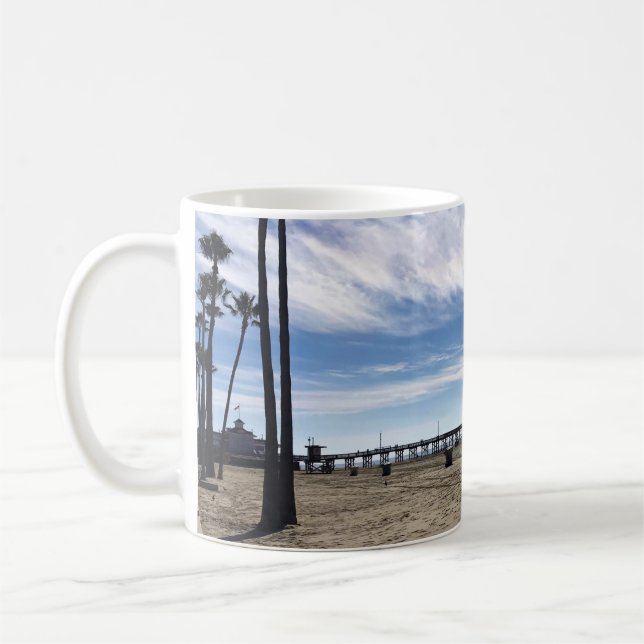 Newport Pier, Newport Beach, Kalifornien Kaffeetasse (Links)