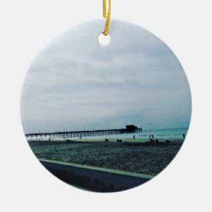 Newport Pier, Newport Beach, Kalifornien Keramik Ornament