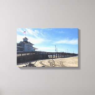 Newport Pier, Newport Beach, Kalifornien Leinwanddruck