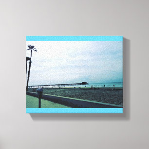 Newport Pier, Newport Beach, Kalifornien Leinwanddruck
