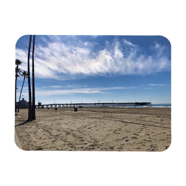 Newport Pier, Newport Beach, Kalifornien Magnet (Horizontal)