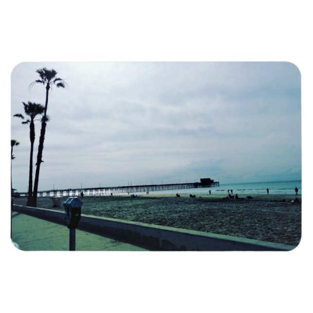 Newport Pier, Newport Beach, Kalifornien Magnet (Horizontal)