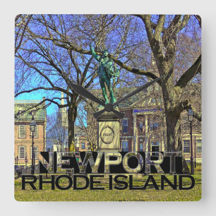 Newport Quadratische Wanduhr