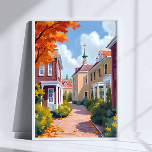 Newport Rhode Island Aquarell Poster