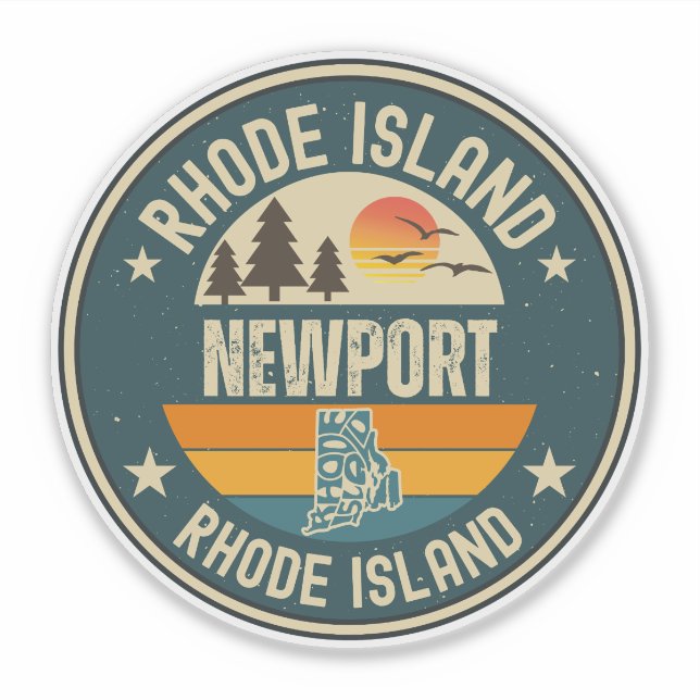 Newport, Rhode Island Aufkleber (Vorderseite)