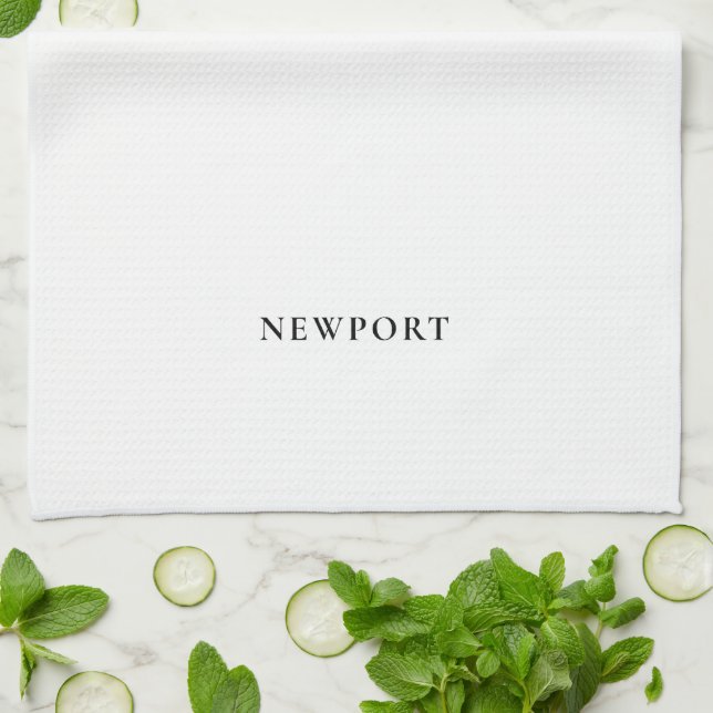 Newport Rhode Island Geschirrtuch Küste Küche (Gefaltet)
