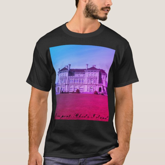 Newport, Rhode Island Summer Hütte Anwesen T-Shirt (Vorderseite)