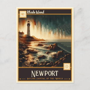 Newport, Rhode Island Vintage Postkarte