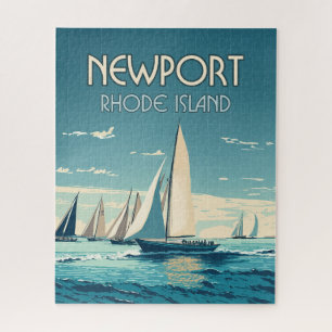Newport Rhode Island Yachtrennen Vintag