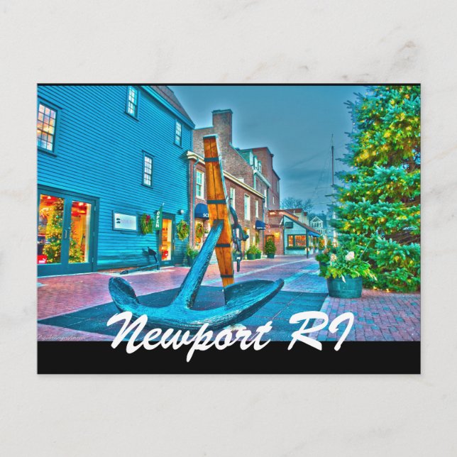 Newport RI Postkarte (Vorderseite)