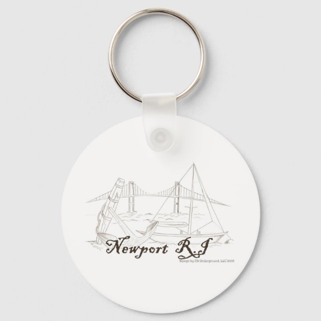 Newport RI Schlüsselanhänger (Vorderseite)