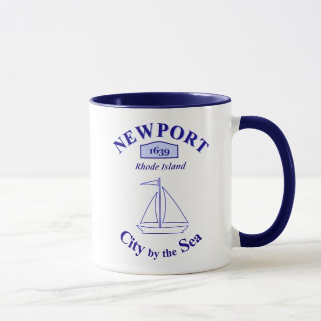 Newport, Stadt durch das Meer - Tasse (Rechts)