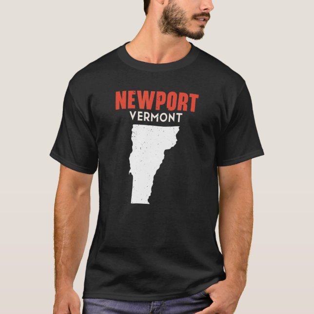 Newport Vermont USA Staat America Travel Vermonter T-Shirt (Vorderseite)