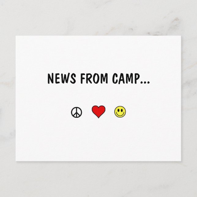 News aus Camp ... Postkarte (Vorderseite)