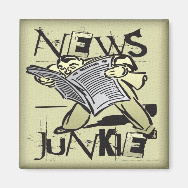 News Junkie Magnet (Vorne)