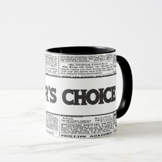 News-Papier für Redaktion Tasse