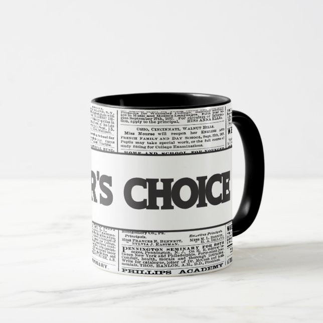 News-Papier für Redaktion Tasse (VorderseiteRechts)