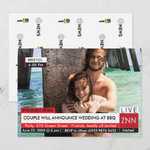 News zur GRILLEN der Hochzeitspartei Einladung
