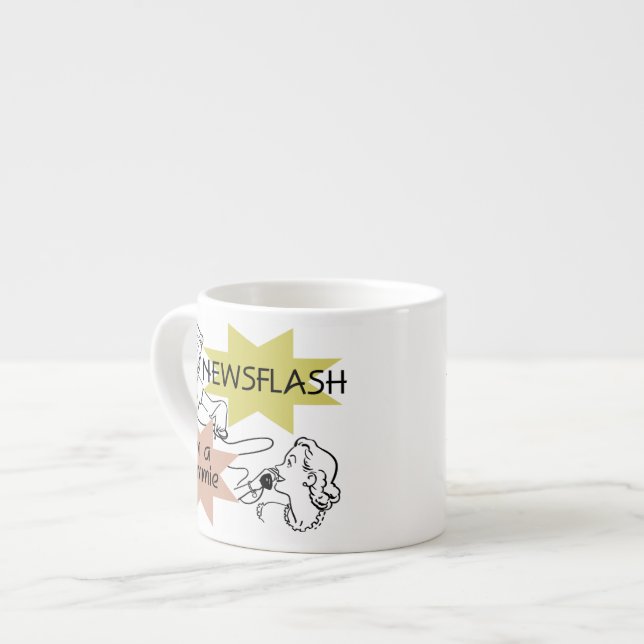 Newsflash Ich bin ein Gammie-Geschenk Espressotasse (Vorderseite Links)
