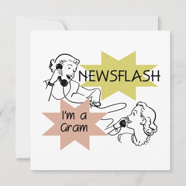 Newsflash Ich bin ein Gram T - Shirt und Geschenke (Vorderseite)