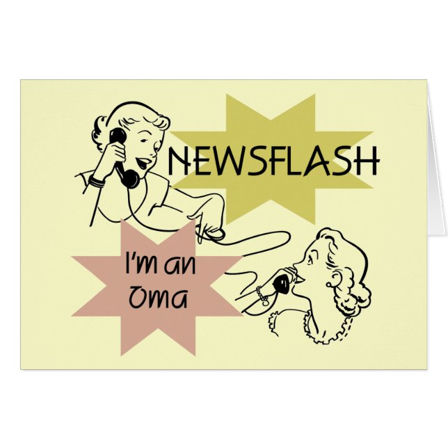 Newsflash I'm an Oma T-shirts and Gifts (Vorderseite (Horizontal))