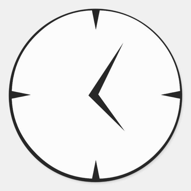 Newskoo-Uhr-Sticker Runder Aufkleber (Vorderseite)