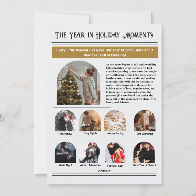 Newsletter Arch Foto Collage Weihnachten (Rückseite)