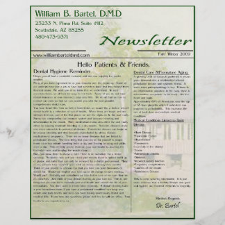 Newsletter Fall Flyer