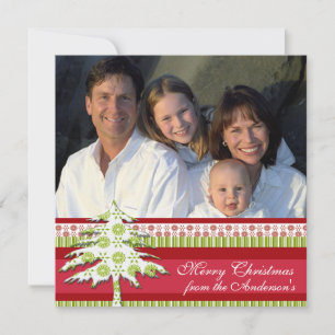 Newsletter sur la carte de Noël Damas rouge dos