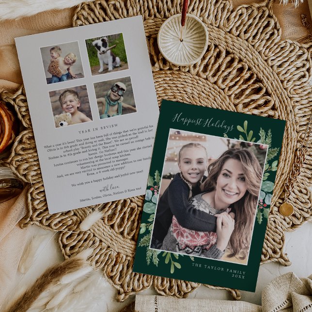 Newsletter "Weihnachtsgrün" Feiertagskarte (Von Creator hochgeladen)
