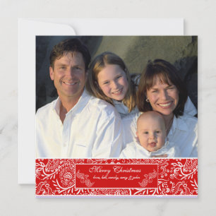 Newsletter zur Weihnachtskarte "Back Red Love Bird Einladung