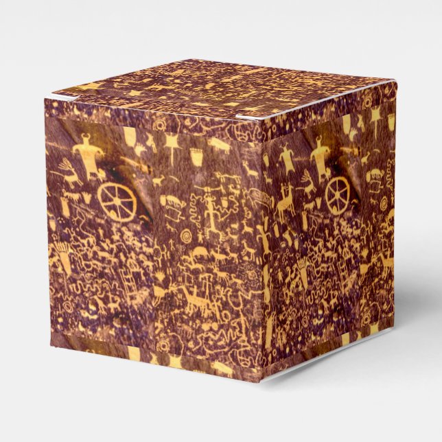 Newspaper Rock Amerikanische Ureinwohner Utah Geschenkschachtel (Vorderseite)