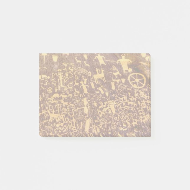 Newspaper Rock Amerikanische Ureinwohner Utah Post-it Klebezettel (Vorderseite)